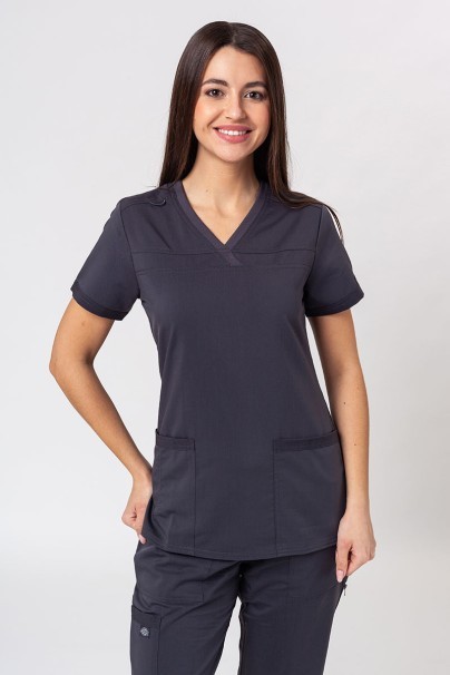 Bluza medyczna damska Dickies Balance V-neck Top szara-1