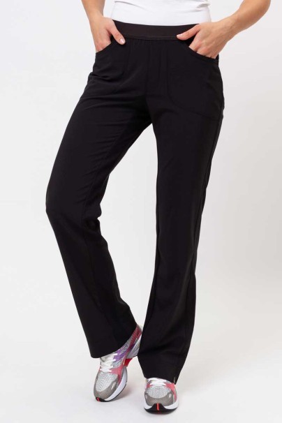 Spodnie medyczne damskie Cherokee Infinity Slim Pull-on czarne-1
