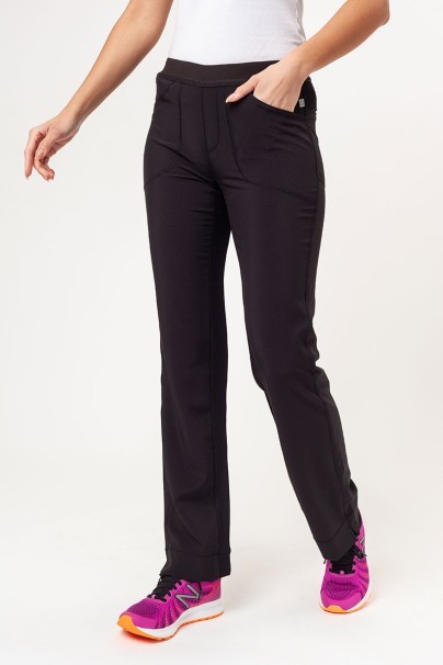Spodnie medyczne damskie Cherokee Infinity Slim Pull-on czarne-1