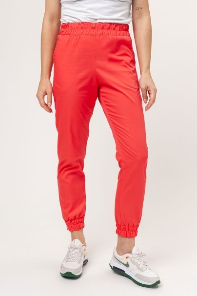 Spodnie medyczne damskie Sunrise Easy FRESH jogger koralowe-1