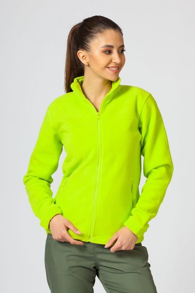 Bluza polarowa damska Malfini Fleece Jacket limonkowa-1