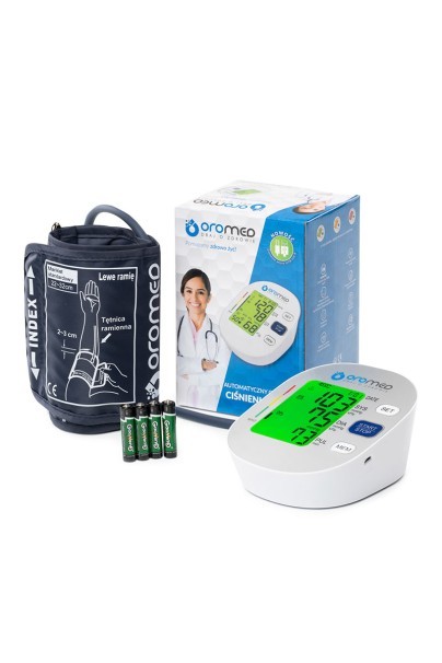 Ciśnieniomierz elektroniczny naramienny podświetlany USB Oromed ORO-BP2-1