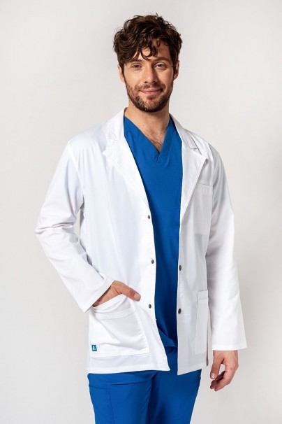 Fartuch medyczny męski Adar Uniforms Snap Short biały-1