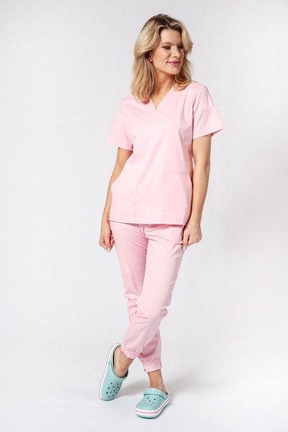 Komplet medyczny damski Sunrise Uniforms Active III (bluza Bloom, spodnie Air) różowy-1