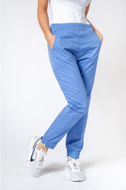 Spodnie medyczne damskie Sunrise Uniforms Active Air jogger klasyczny błękit-1