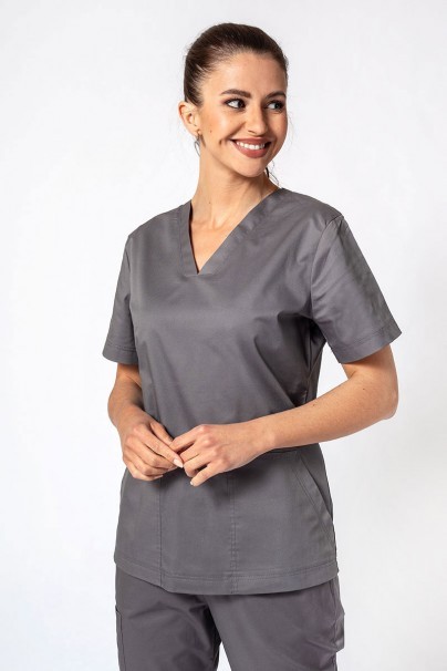 Bluza medyczna damska Sunrise Uniforms Active Bloom szary-1