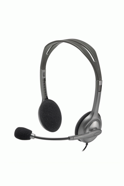 Słuchawki z mikrofonem Logitech Stereo Headset H111-1