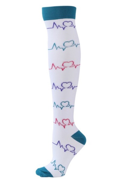 Skarpetki kompresyjne Uniforms World Care white EKG-1