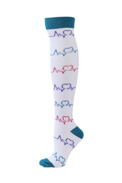Skarpetki kompresyjne Uniforms World Care white EKG-1