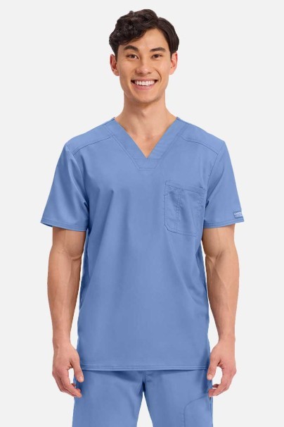 Bluza medyczna męska Cherokee Revolution Men Tuckable V-Neck klasyczny błękit-1