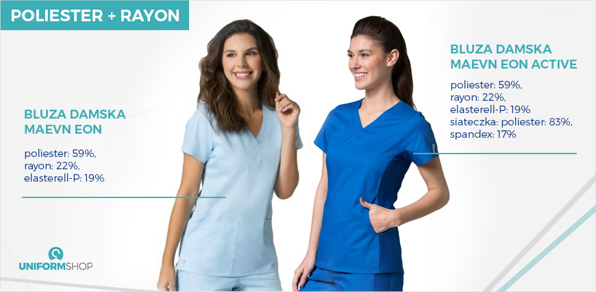 Poliester + rayon Poliester + rayon