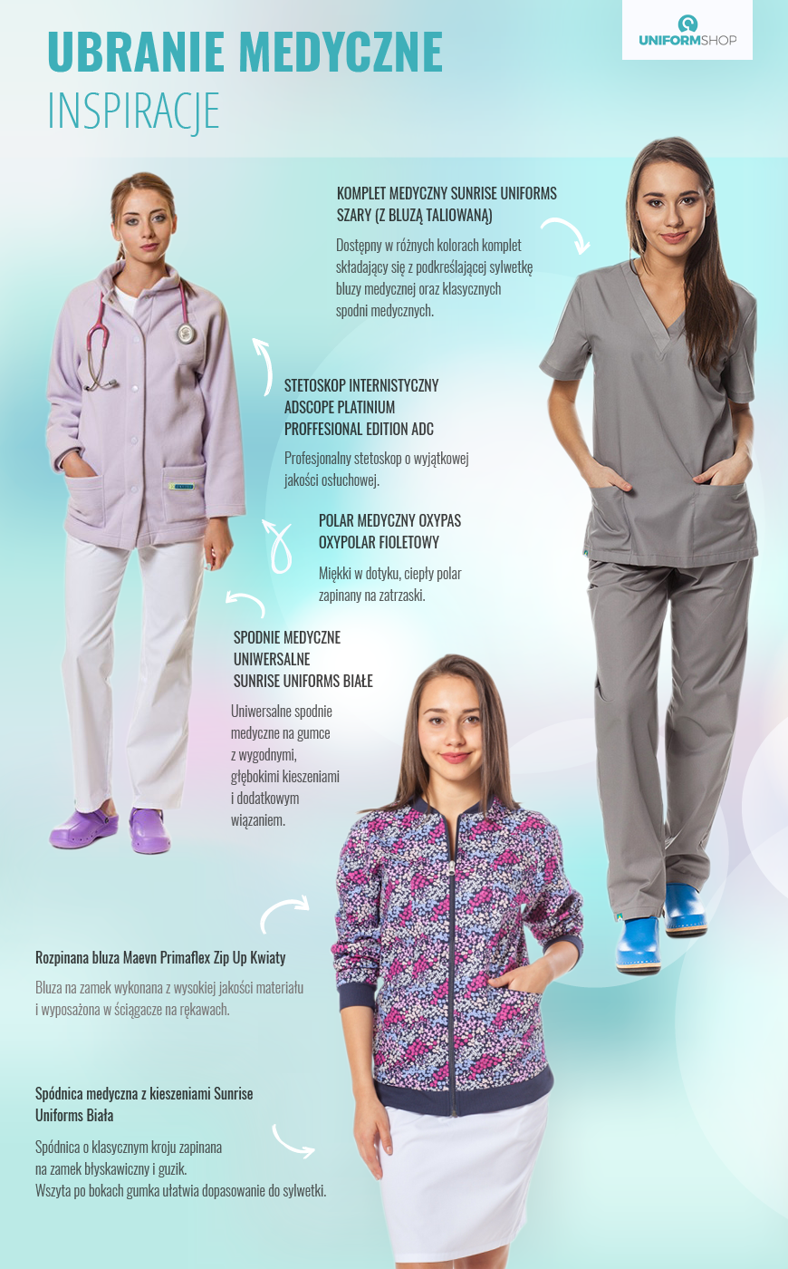 Ubrania medyczne na nocną zmianę Ubrania medyczne na nocną zmianę